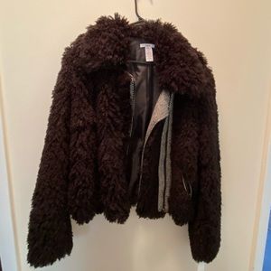 Sherpa like Cropped Jacket